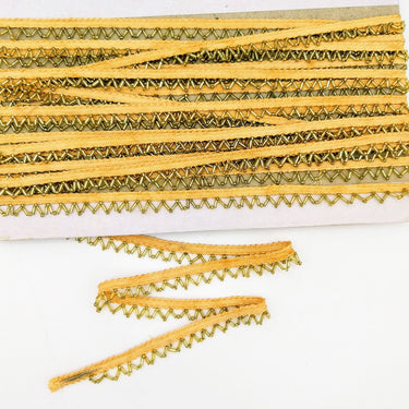 Brown Fringe Trim, Beaded Trim, Gold Beaded Trim